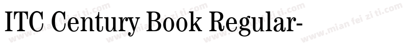 ITC Century Book Regular字体转换
